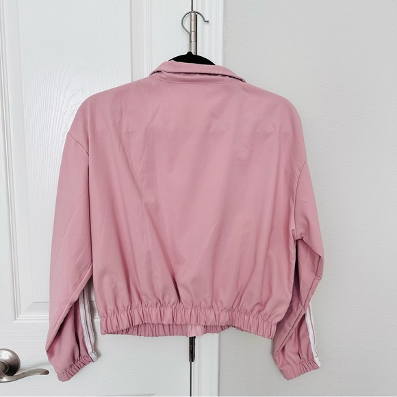 Korean Cropped Windbreaker 3 Tristripe Racing Stripes - Picture 3 of 3